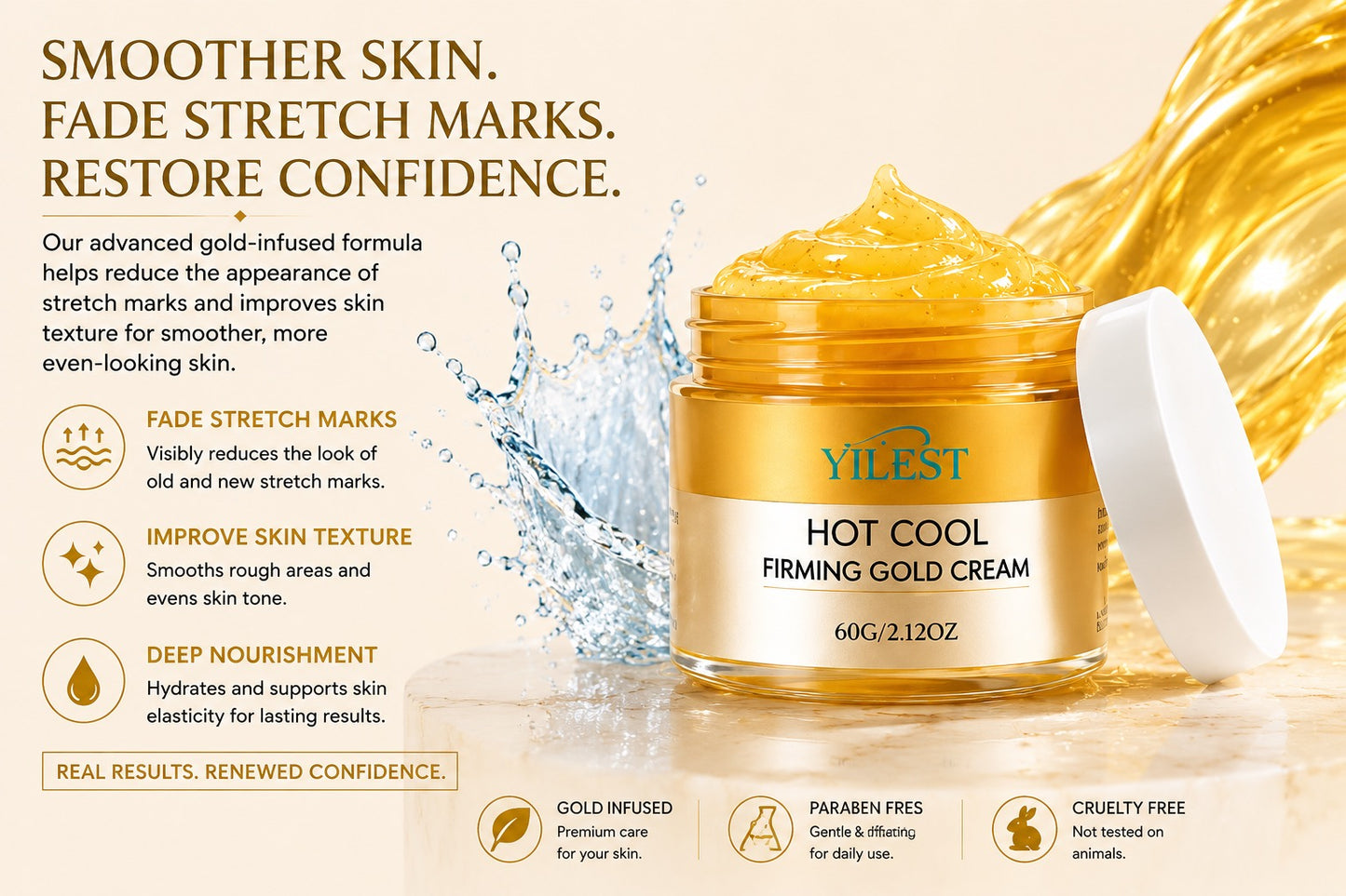 Gold Firming Cream – Smooth, Lift & Glow